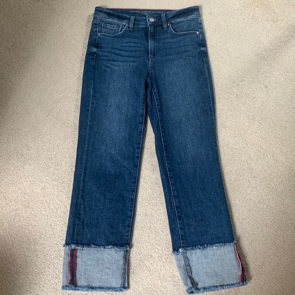 Chico’s High Rise Straight Leg Ankle Jeans